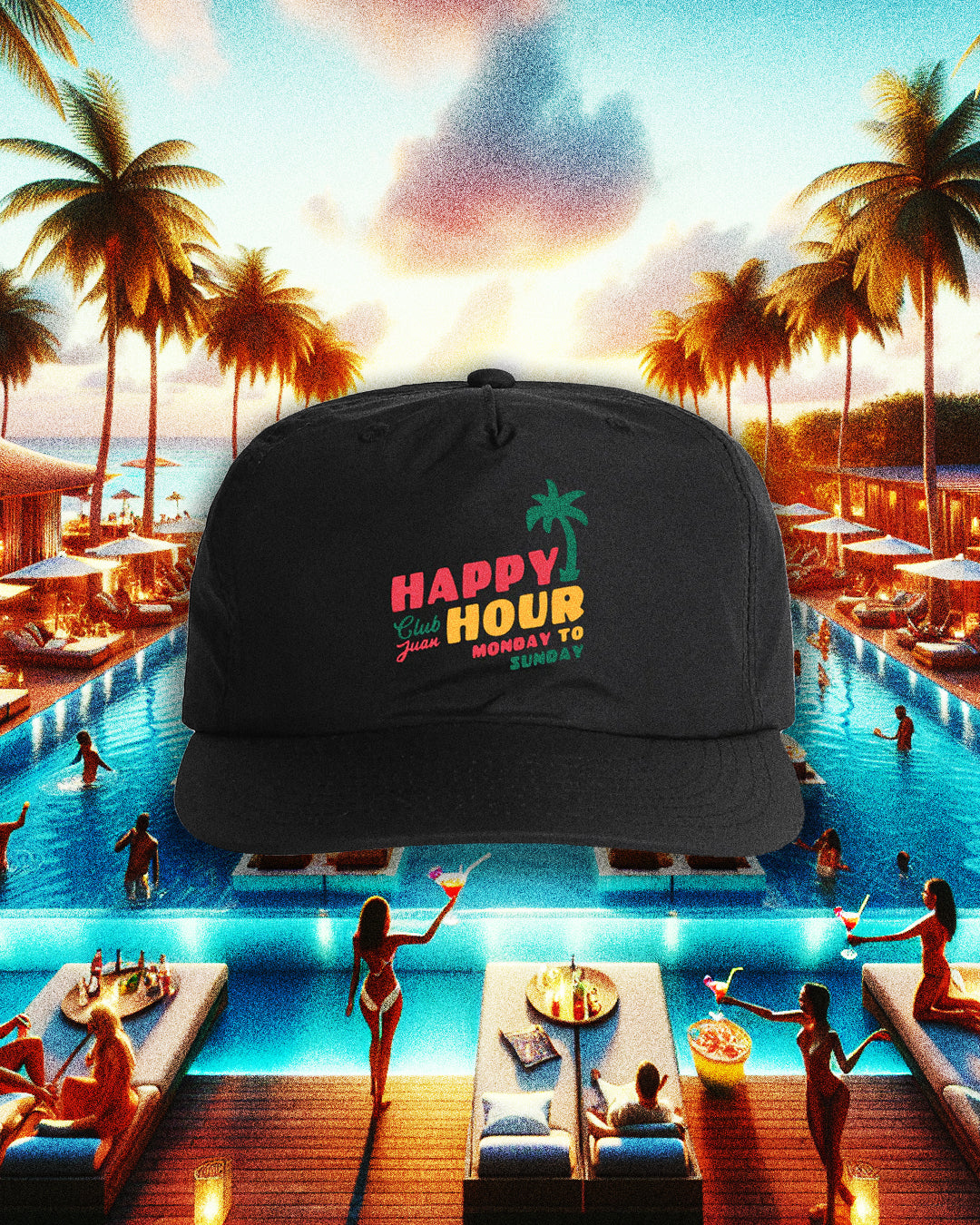 HAPPY HOUR SNAPBACK CAP
